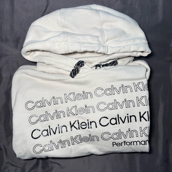 Women’s Cream White Calvin Klein performance Hoodie size Large - Picture 5 of 5
